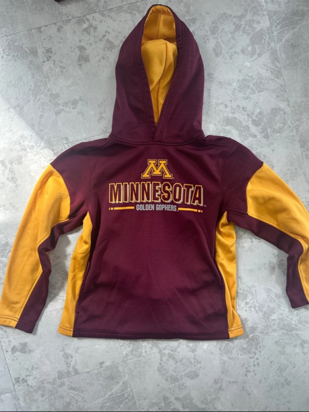 Colosseum Maroon & Gold Minnesota Gophers Hooded Pullover